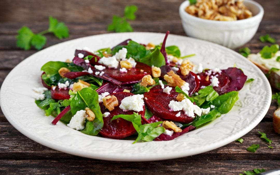 Roasted Beet Salad with Fresh Goat Cheese & Toasted Walnuts The Urban