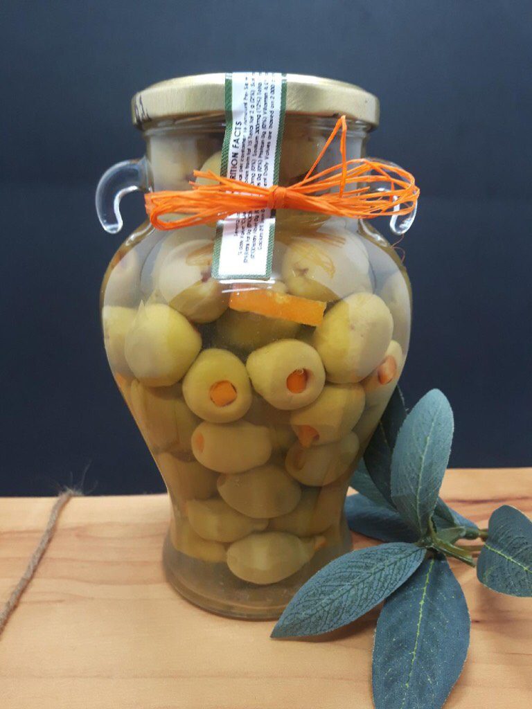 Manzanilla Orange Stuffed Olives The Urban Vine